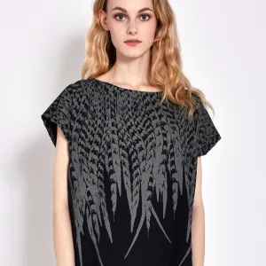 Tunic in Black Feather