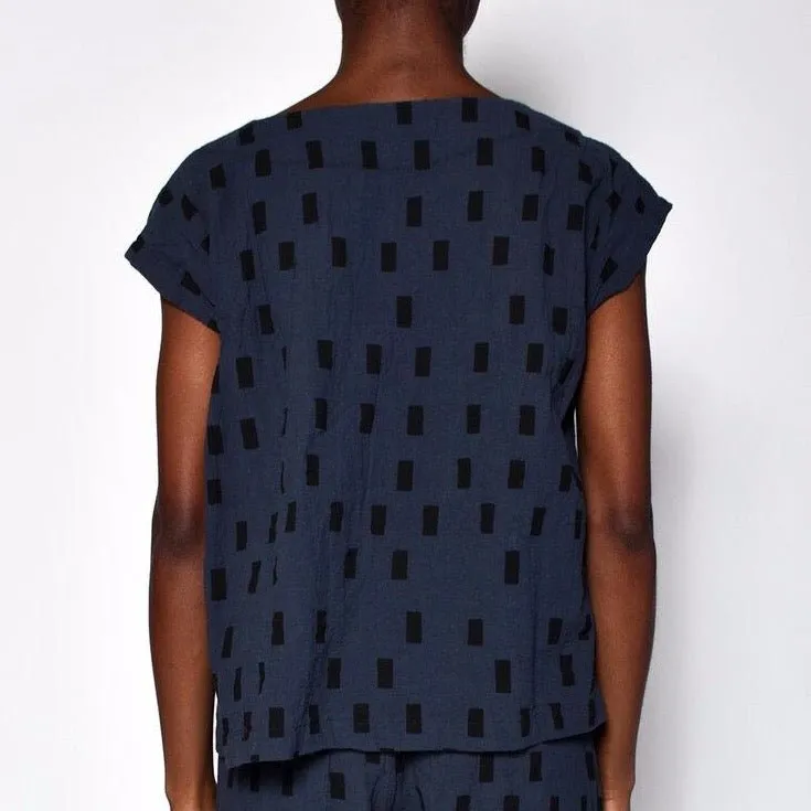 Tunic in Charcoal Disko