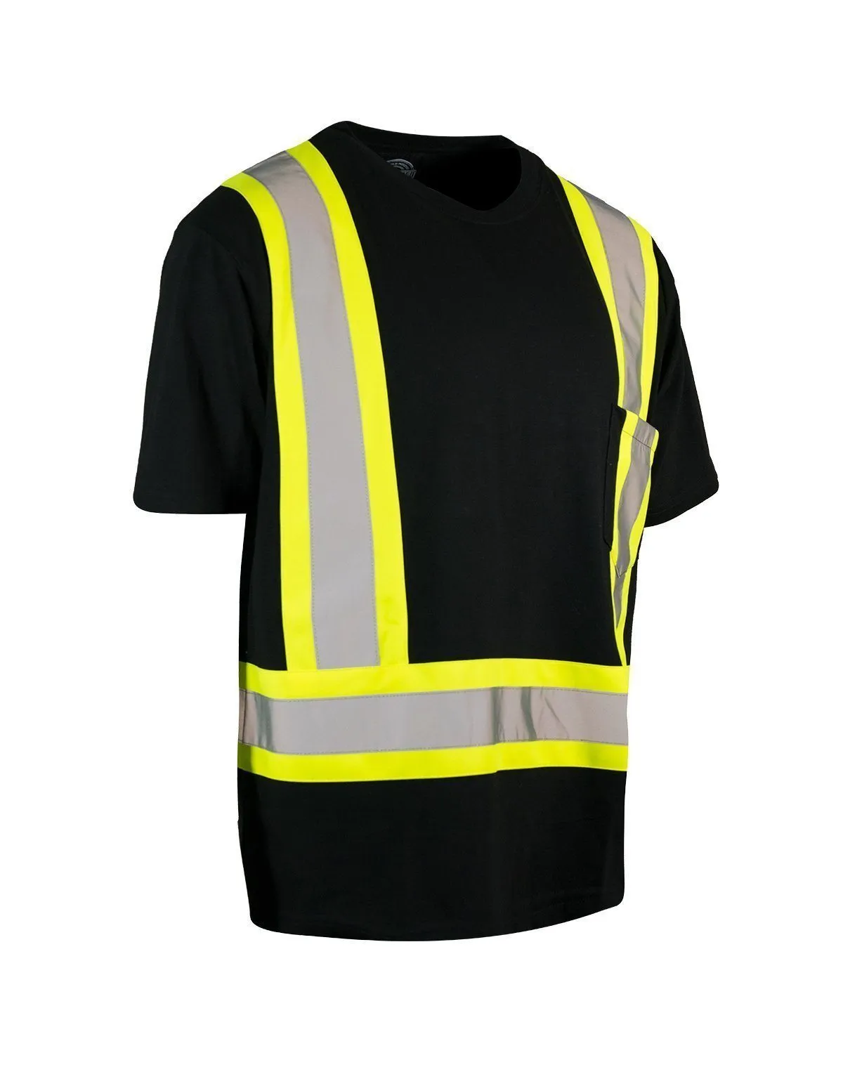 Ultracool Poly/Cotton Crew Neck Short Sleeve Safety Tee Shirt with Chest Pocket