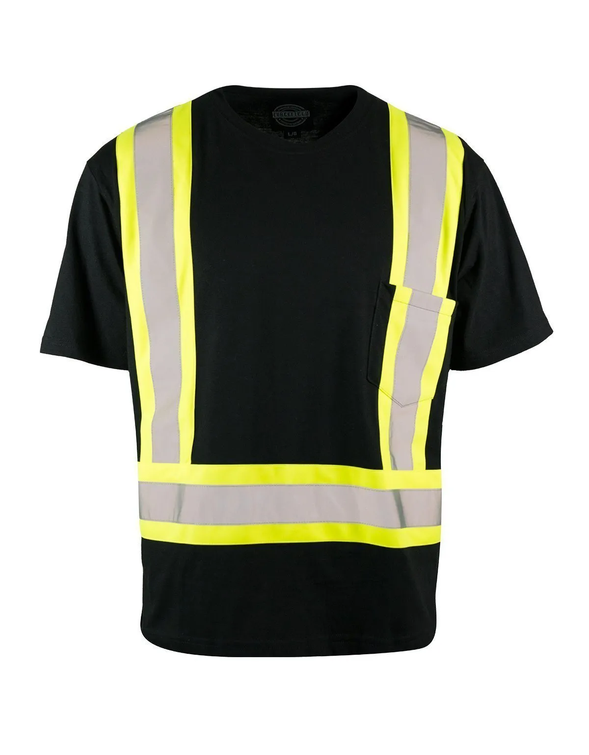 Ultracool Poly/Cotton Crew Neck Short Sleeve Safety Tee Shirt with Chest Pocket