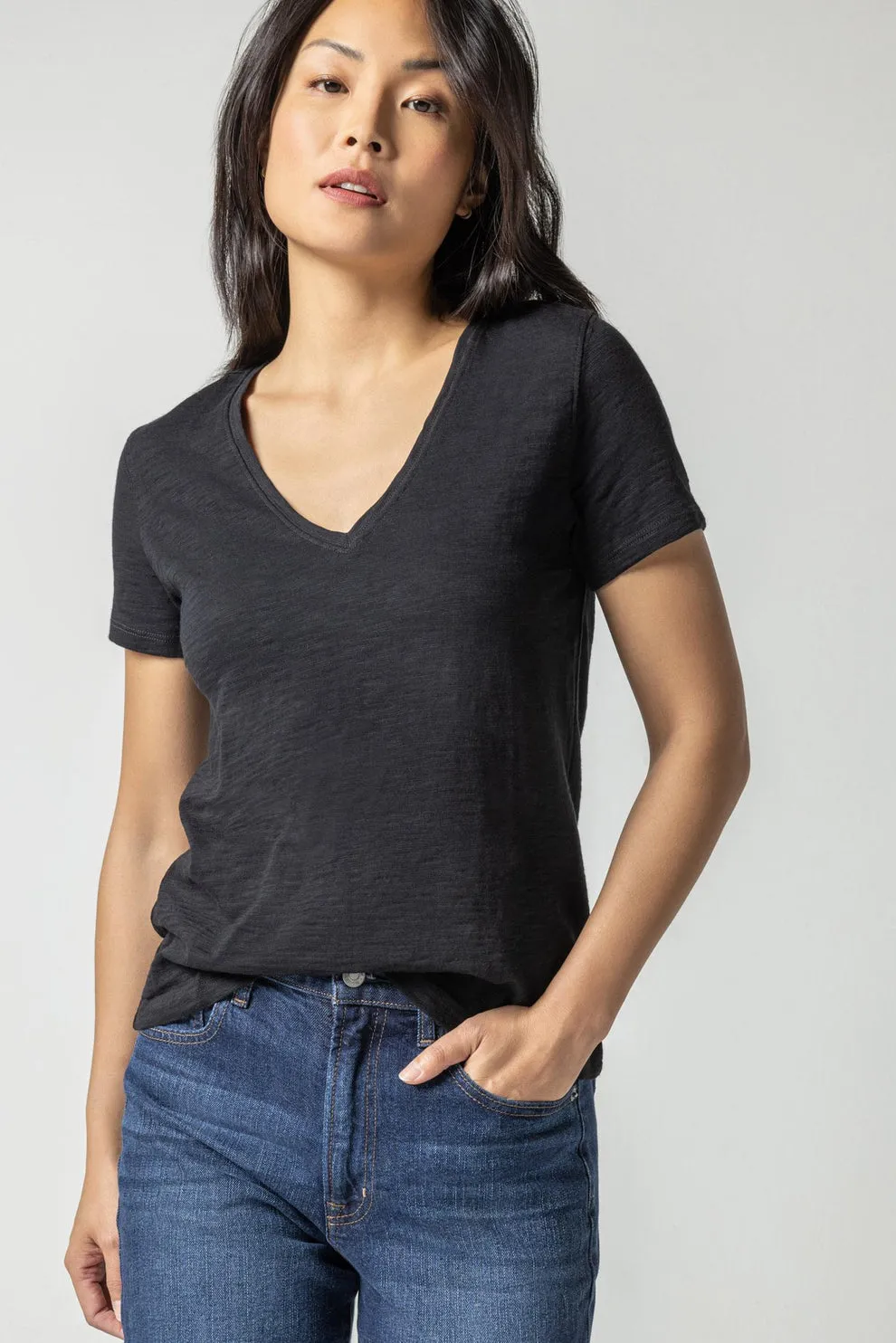 V-Neck SS Back Seam PA2170