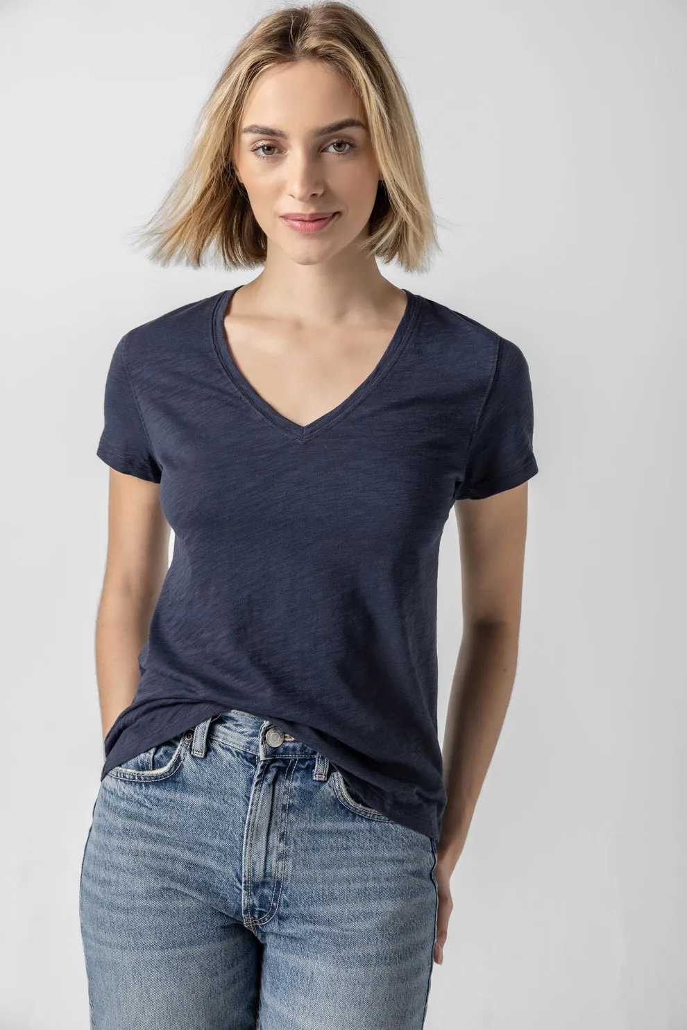 V-Neck SS Back Seam PA2170