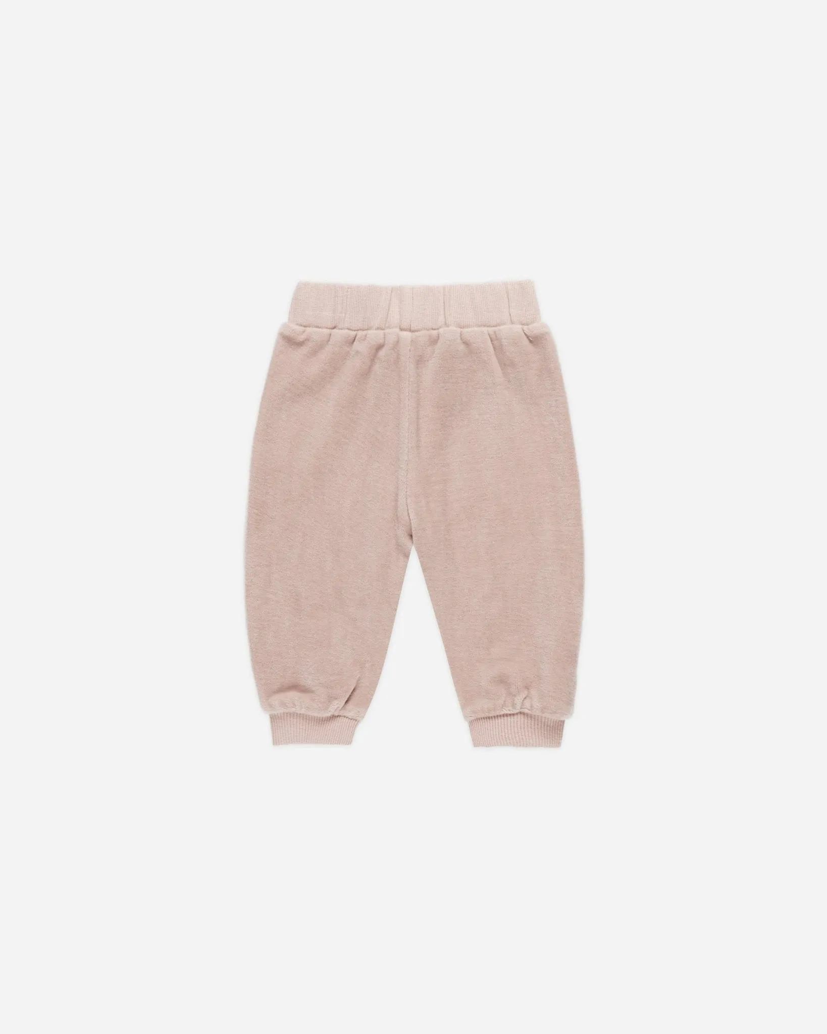 Velour Relaxed Sweatpant || Blush