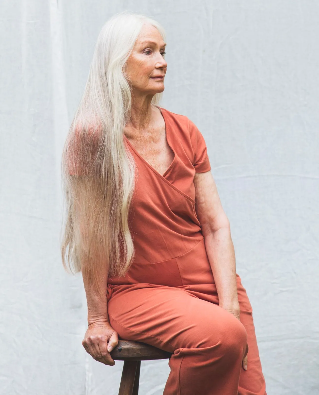 Veronica Organic Cotton Jumpsuit In Clay