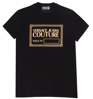 Versace Jeans Couture Logo Tee - Black & Gold