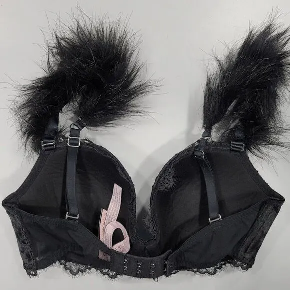 Victoria’s Secret Dream Angels Faux Fur Lined Demi Bra 32D