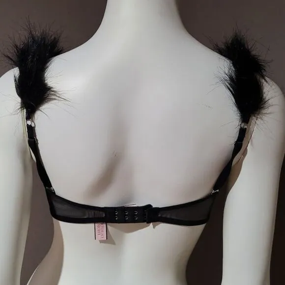 Victoria’s Secret Dream Angels Faux Fur Lined Demi Bra 32D