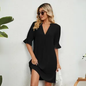 Viktoria | Comfortable dress with V-neckline