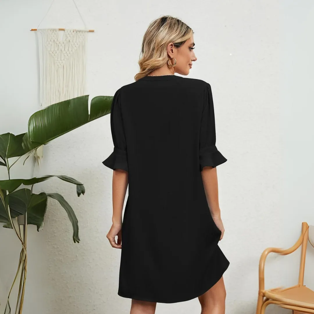 Viktoria | Comfortable dress with V-neckline
