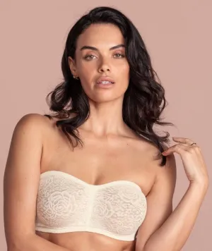 Wacoal Halo Lace Strapless Bra - Ivory