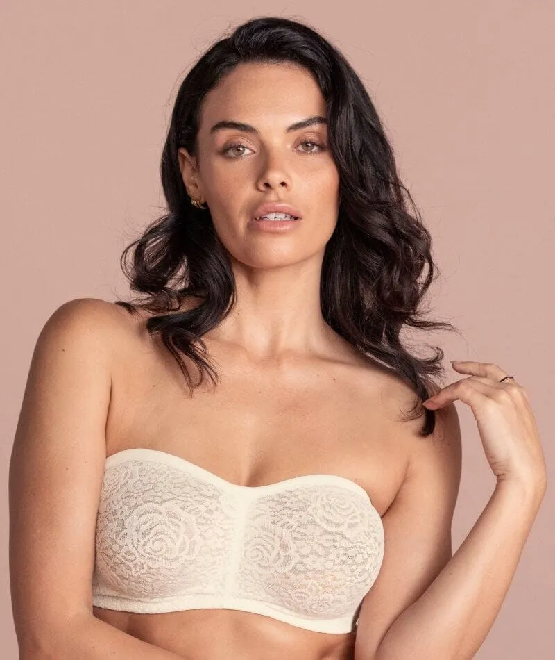 Wacoal Halo Lace Strapless Bra - Ivory