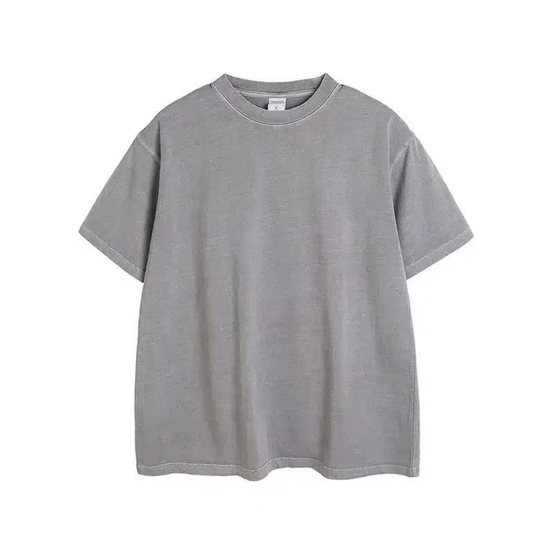 Washed Oversize Short Sleeve Pullover