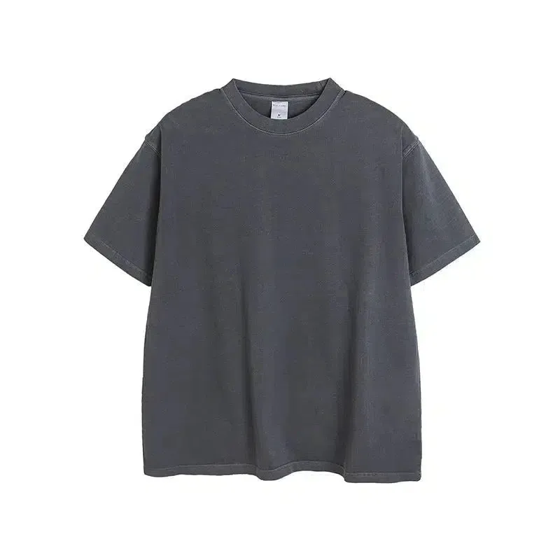 Washed Oversize Short Sleeve Pullover