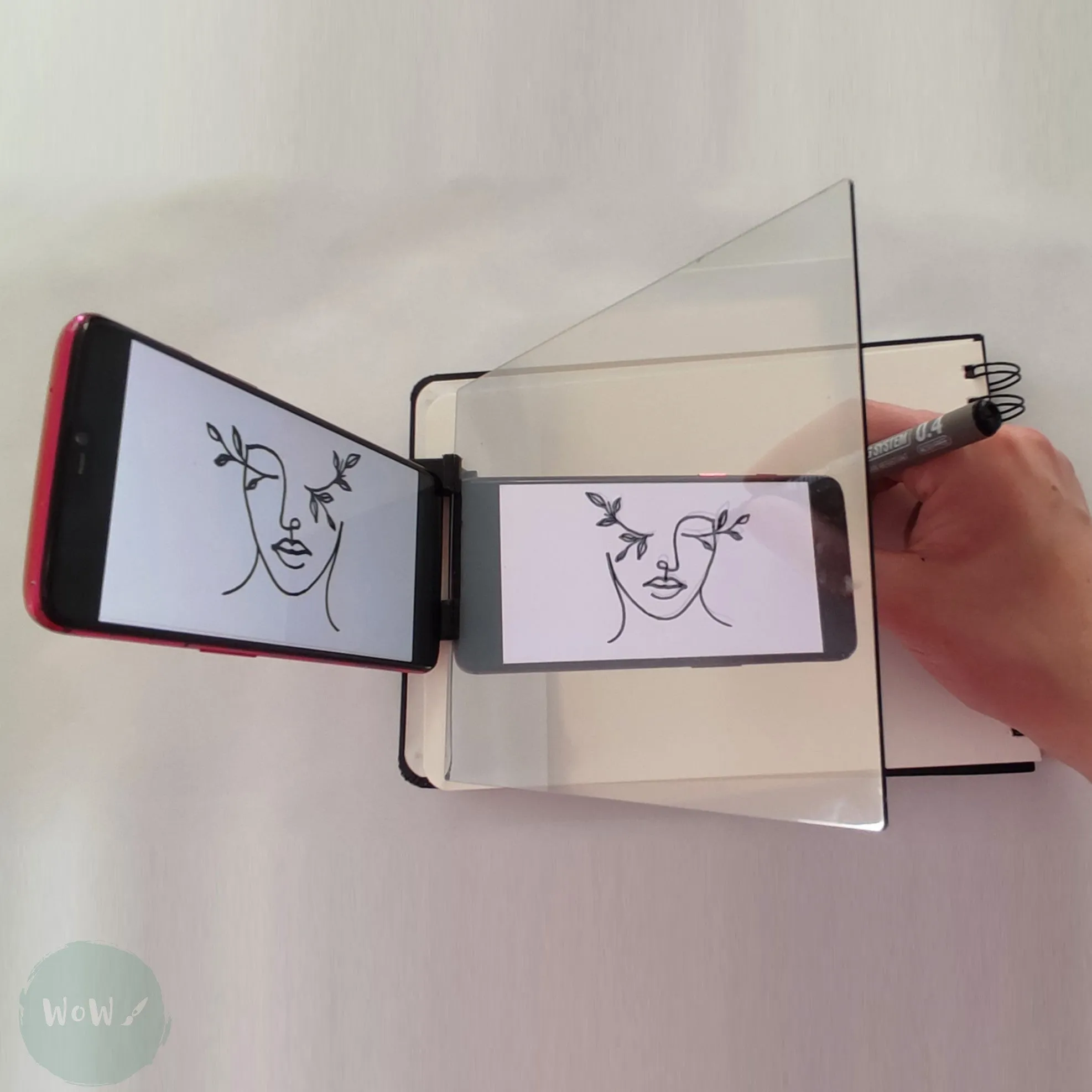 WATERCOLOUR PAPER - Hardback Book - SPIRAL BOUND -- VIVIVA COLORS  - EASY-SKETCH - A5 Landscape & Mirror
