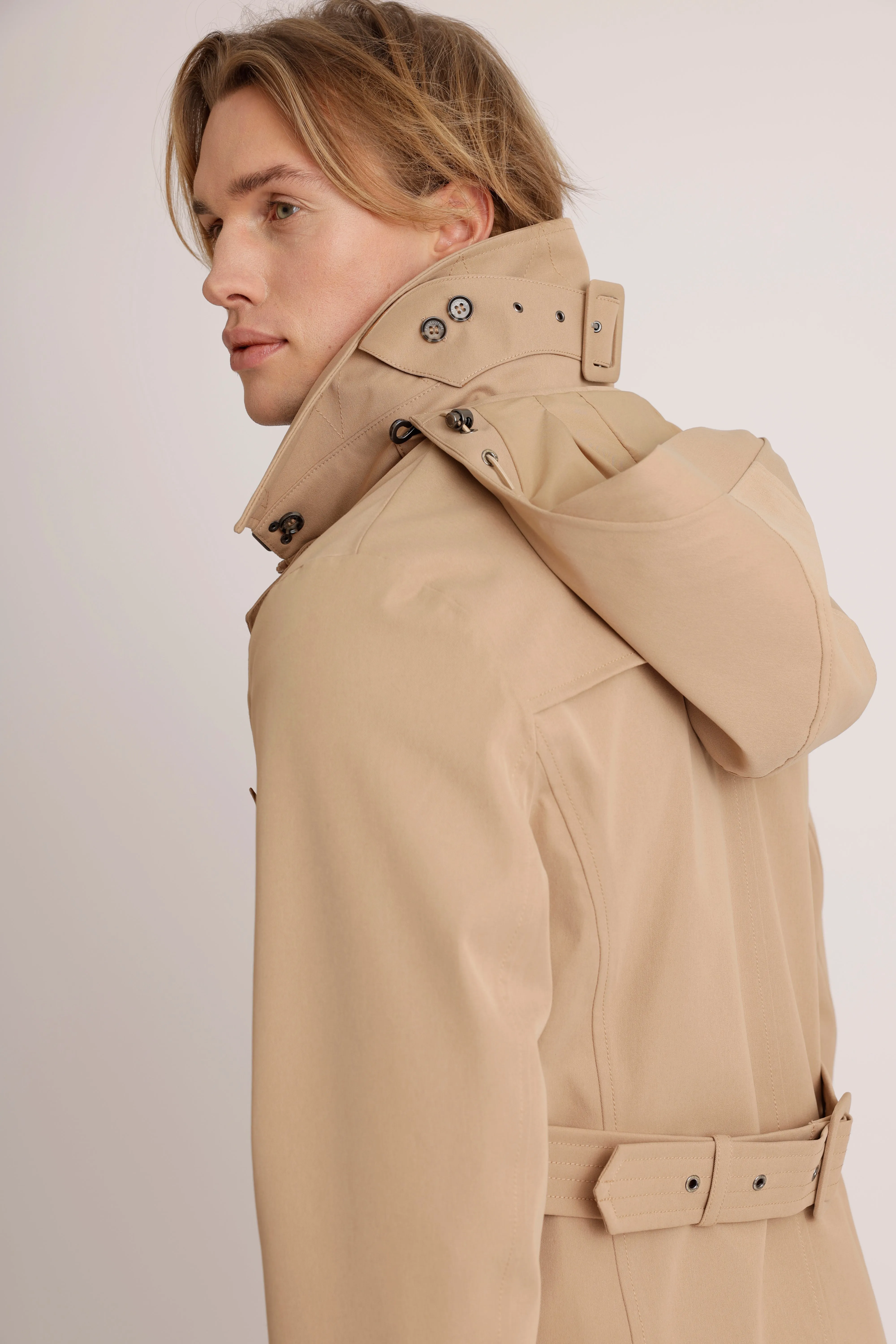 Waterproof Straight Fit Trenchcoat  | Camel
