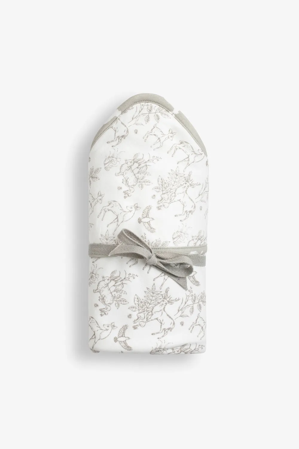 Welcome Little Baby Gift Set, white woodland print