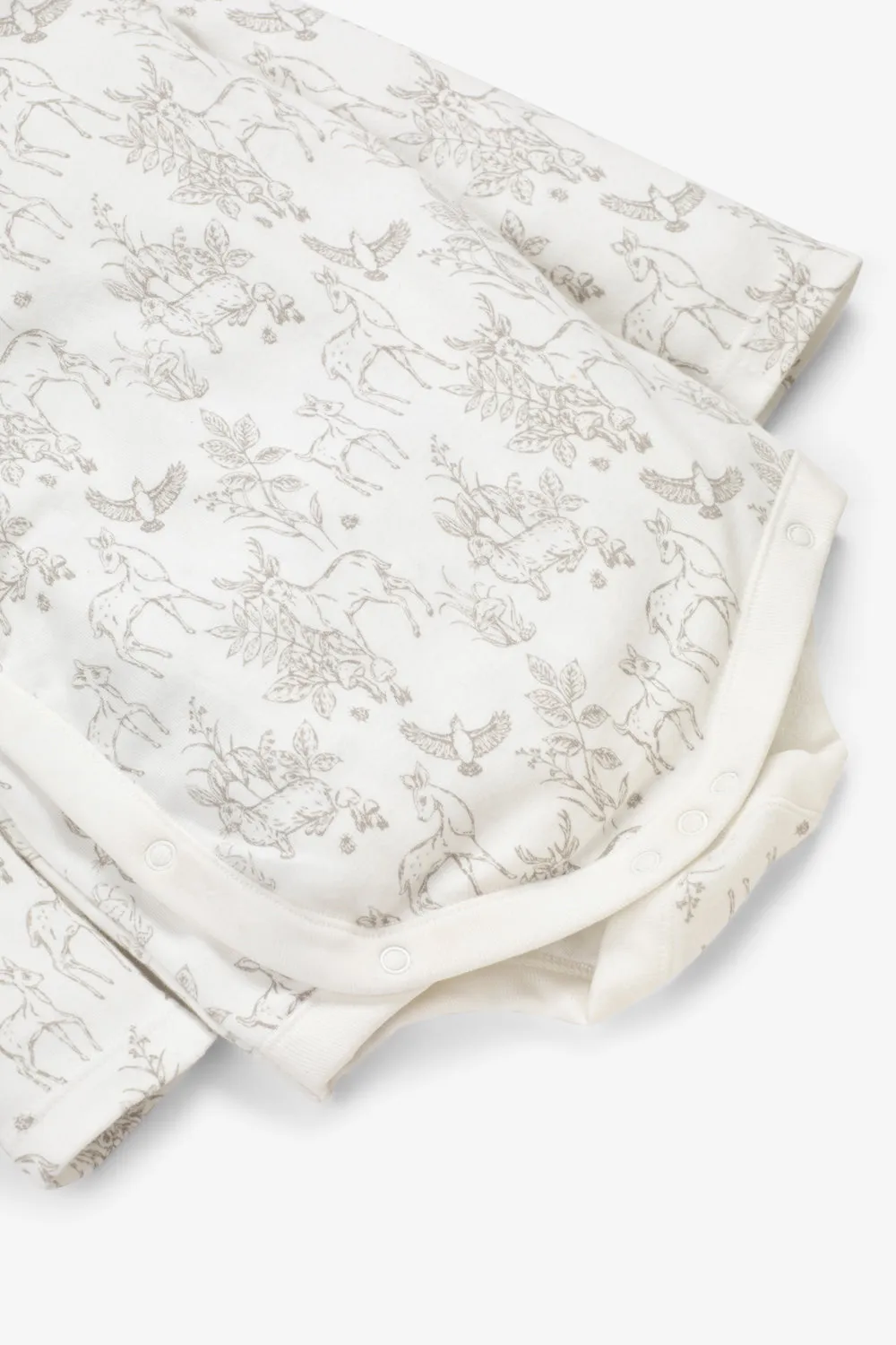 Welcome Little Baby Gift Set, white woodland print