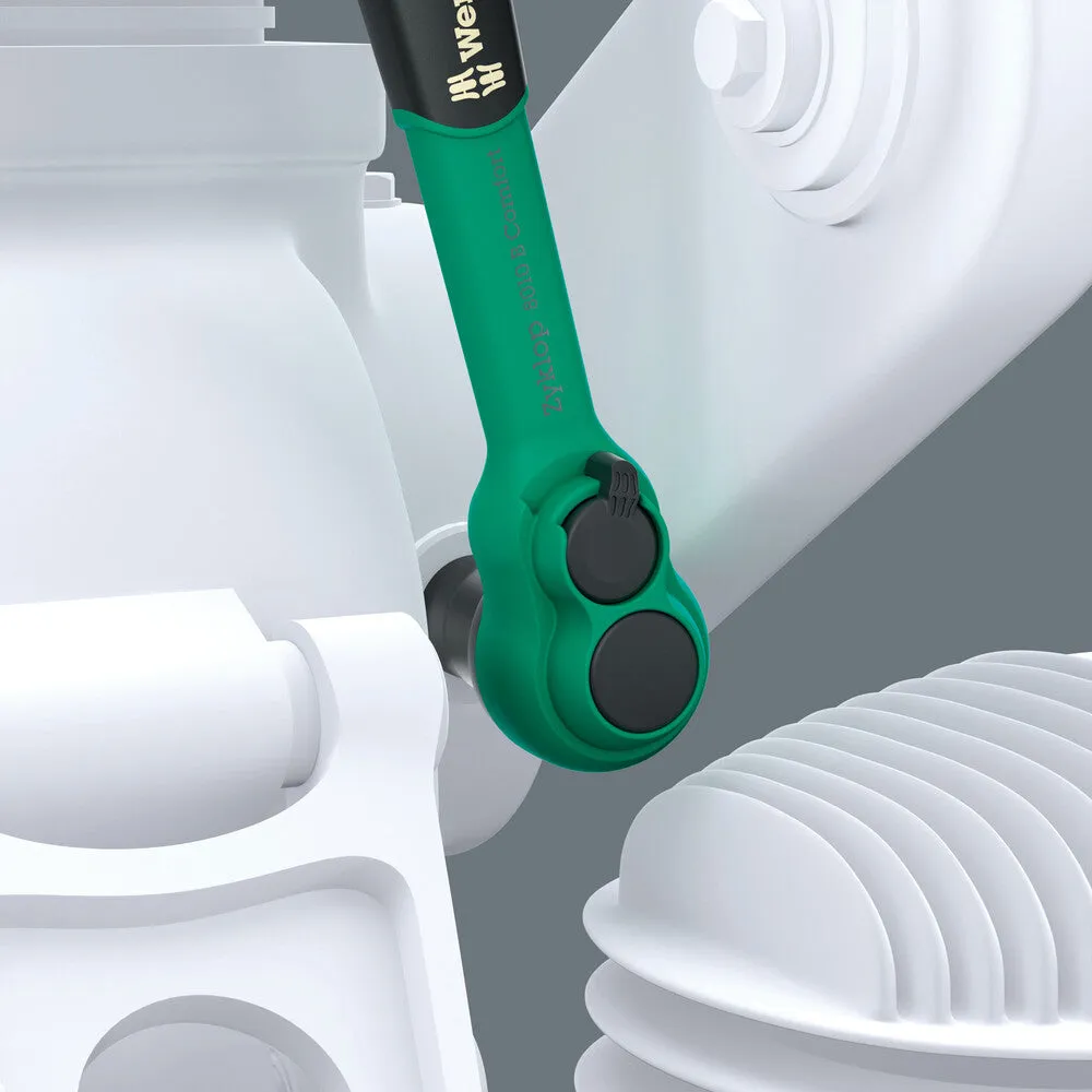 Wera 05005531001 8100 SB 13 Zyklop Comfort Ratchet set, reversing lever, 3/8" drive, imperial