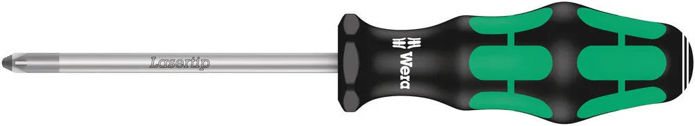 Wera 05009315001 355 PZ Screwdriver for Pozidriv screws, PZ 2 x 100 mm