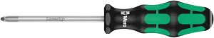 Wera 05009315001 355 PZ Screwdriver for Pozidriv screws, PZ 2 x 100 mm