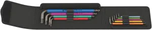 Wera 05022639001 950/9 Hex-Plus Multicolour Imperial 1 L-key set, imperial, BlackLaser, 9 pieces