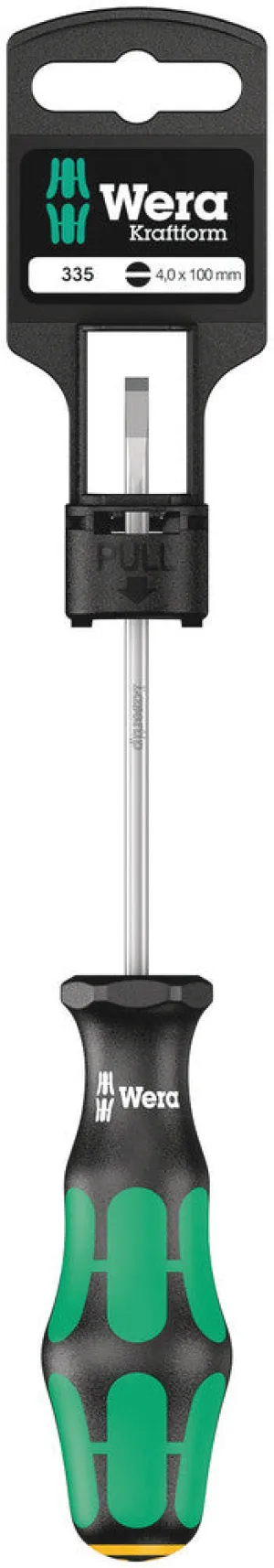 Wera 05100042001 335 SB Slotted screwdriver, 0.6 x 3.5 x 100 mm
