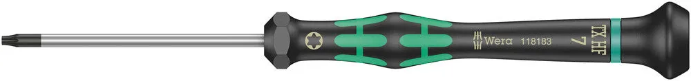 Wera 05118183001 2067 TORX® HF Screwdriver with holding function for electronic applications, TX 7 x 60 mm