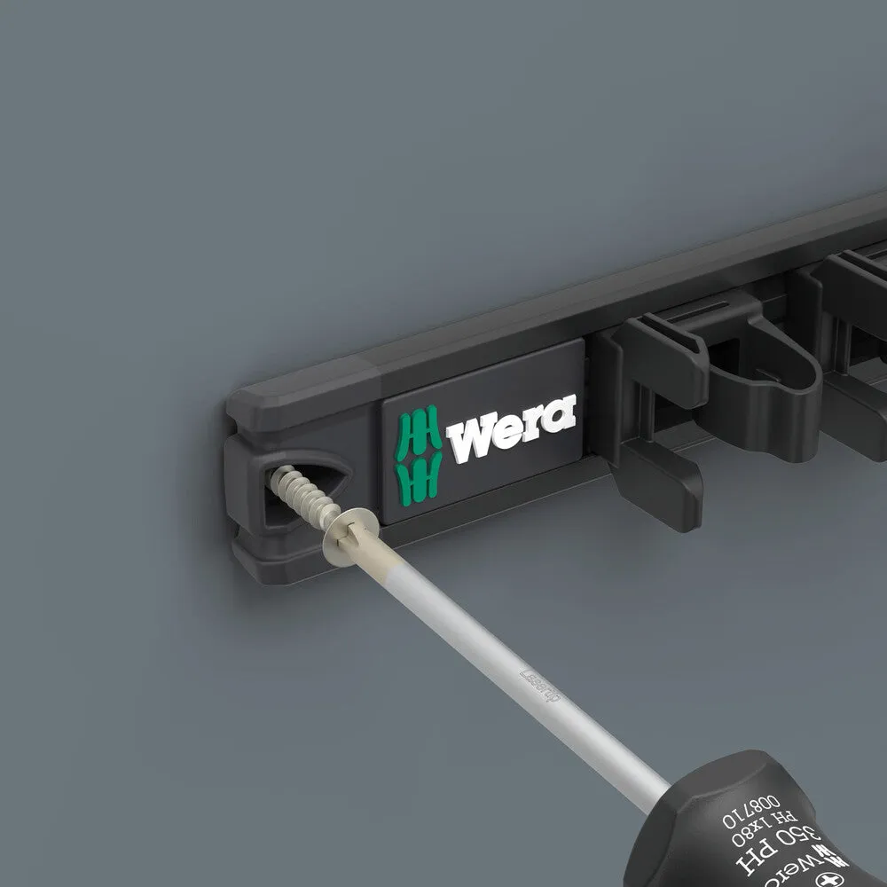 Wera 05136414001 9611 Magnetic rail Kraftform screwdriver, for up to 9 Kraftform screwdrivers, empty