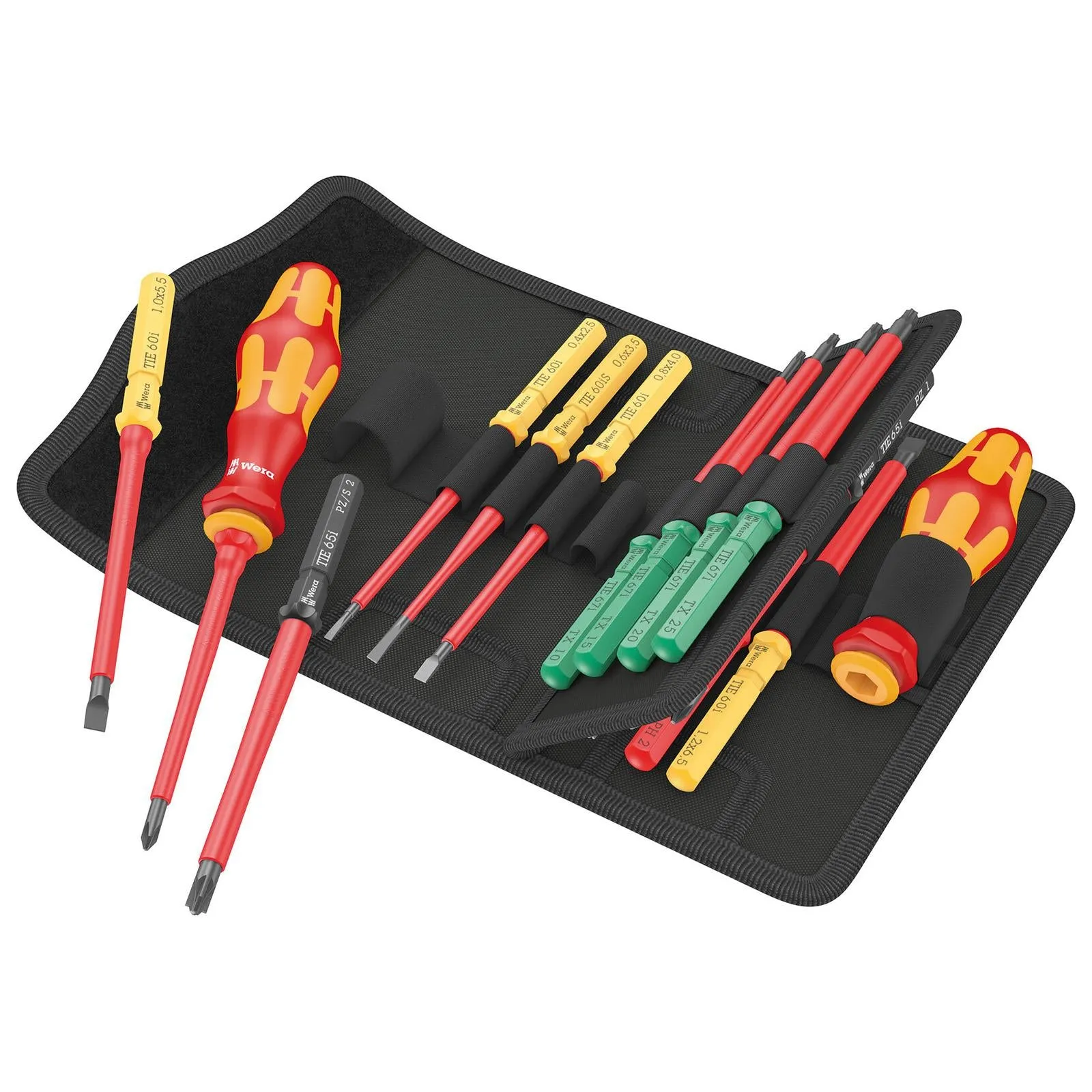 Wera VDE Screwdriver Set Take It Easy Kraftform Kompakt KK VDE 17 Universal 1 Tool Finder 17 Pieces PH PZ PZ/Z SL TX