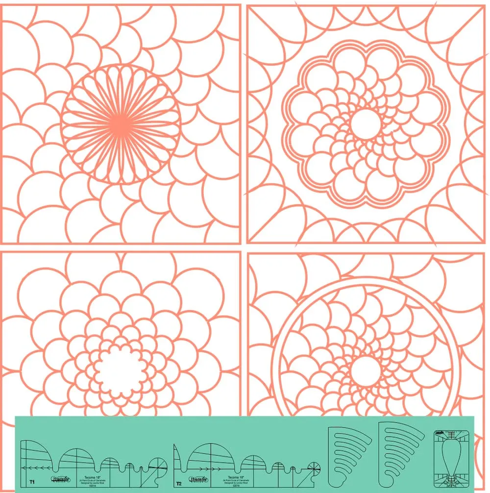 Westalee Design Tecoma Template 2 Piece Set 6mm