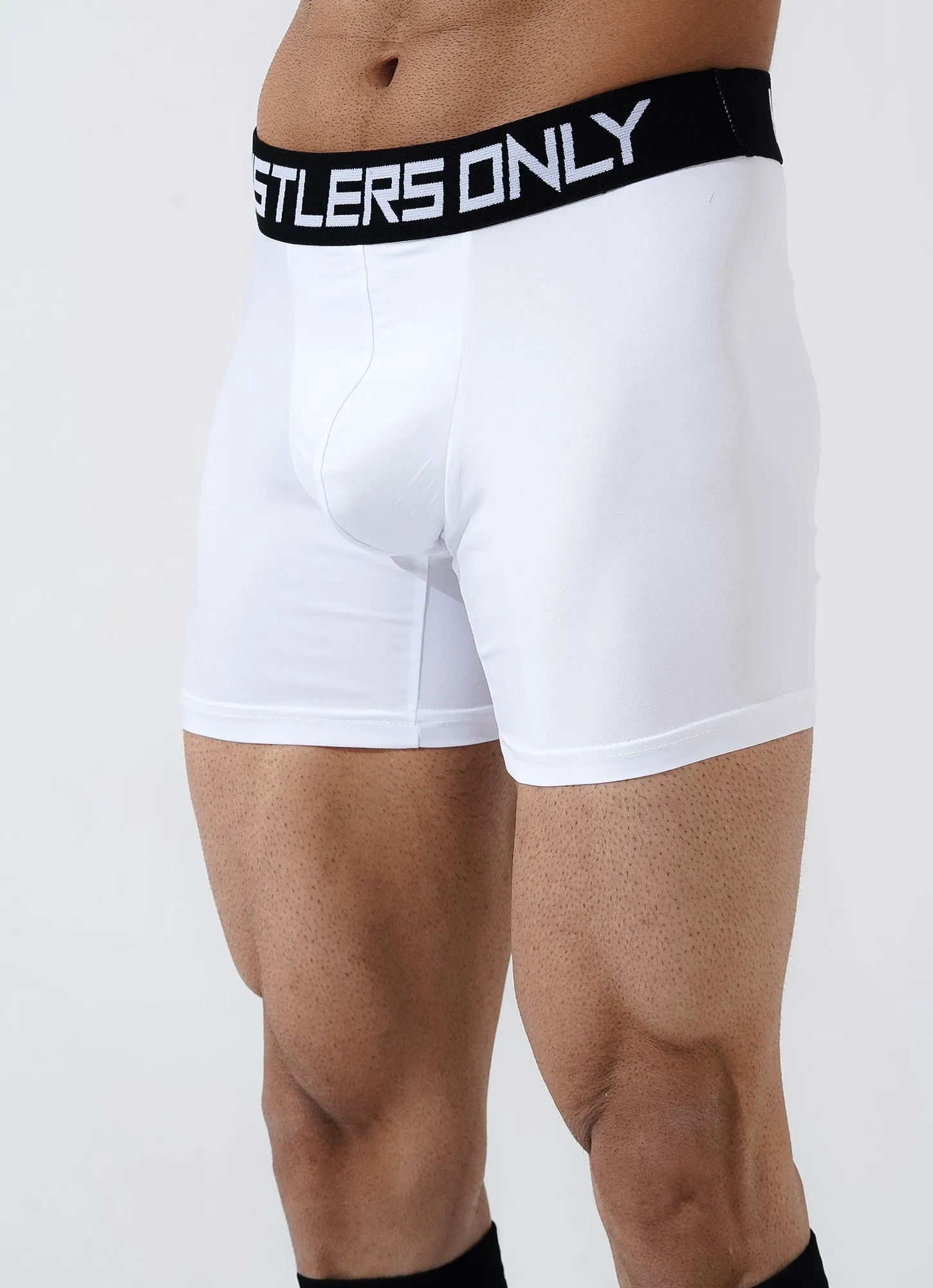 White Soft Boxer Briefs for Men