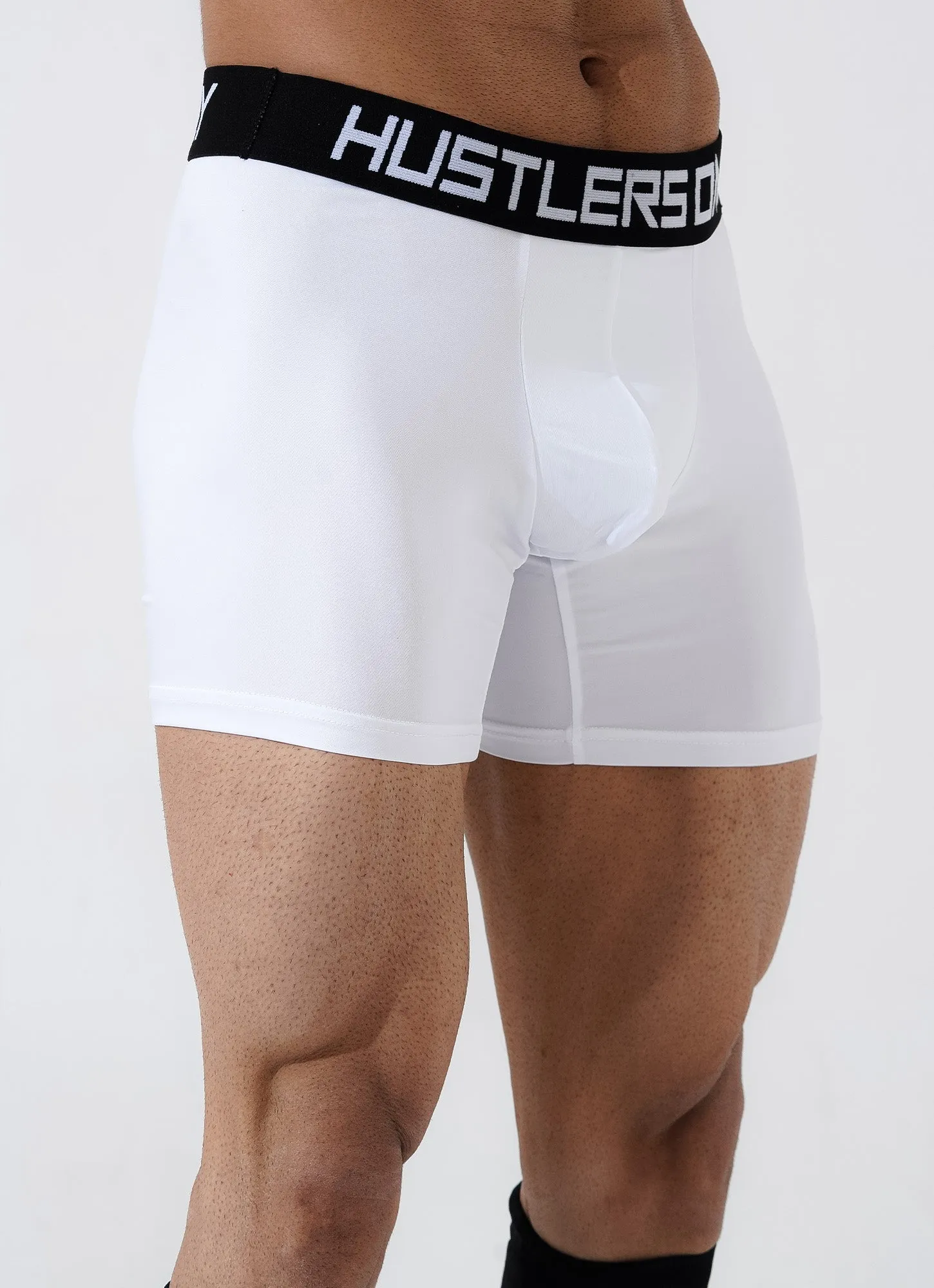 White Soft Boxer Briefs for Men
