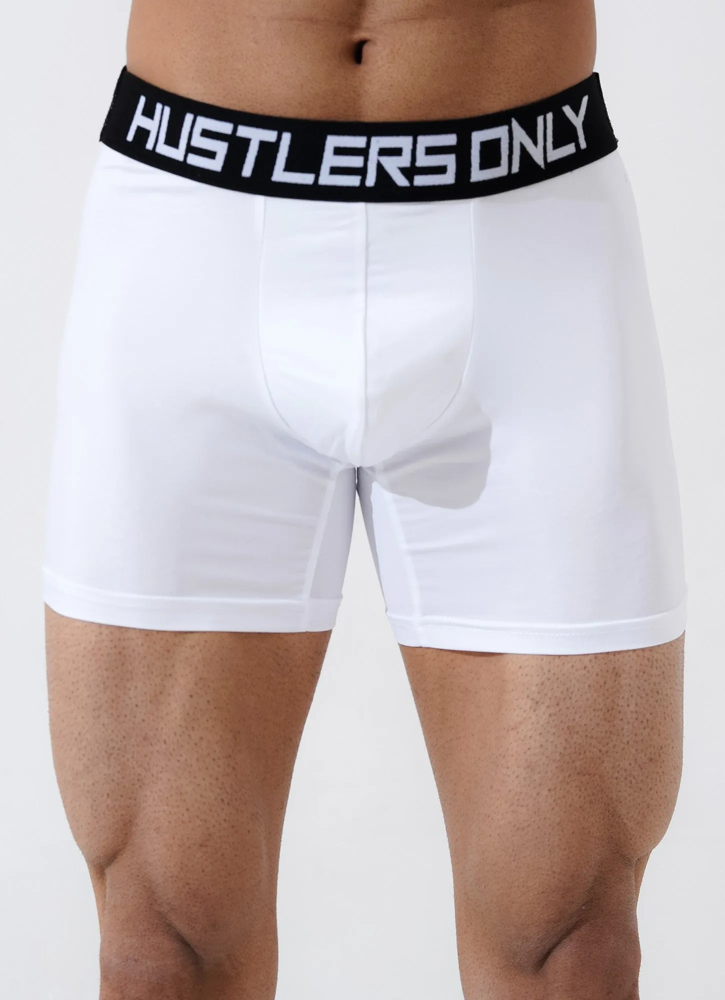 White Soft Boxer Briefs for Men