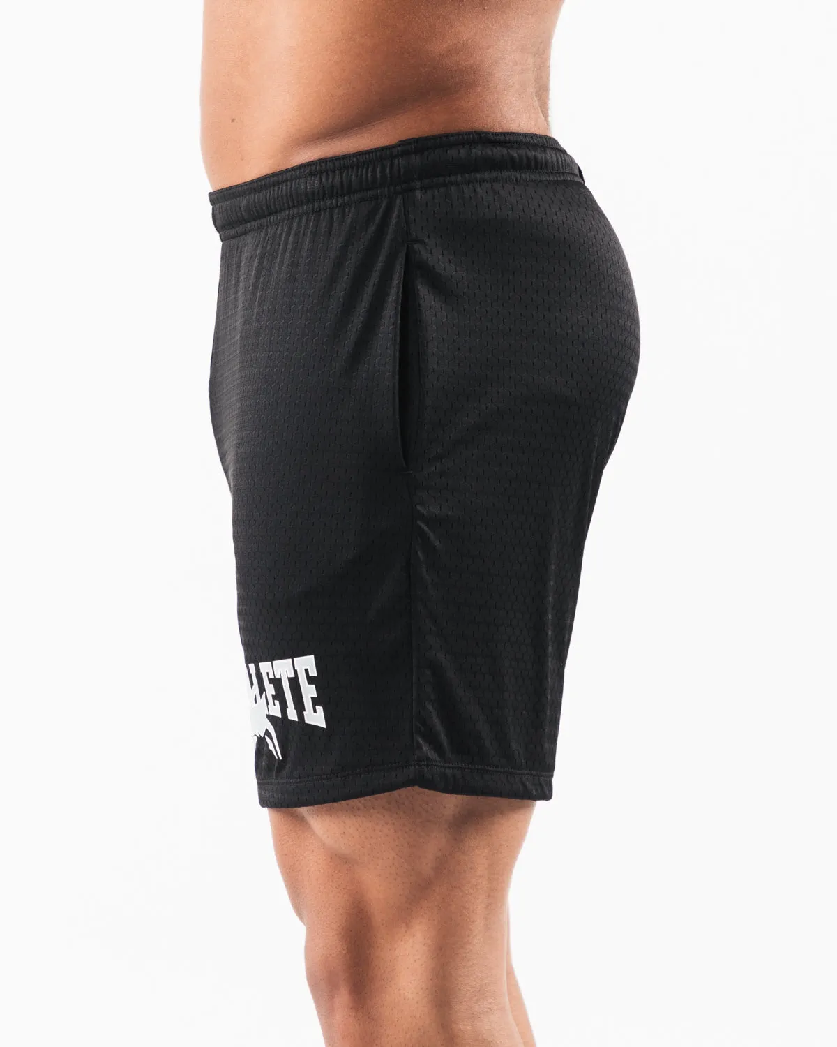 Wolf Head Mesh Short 6" - Black