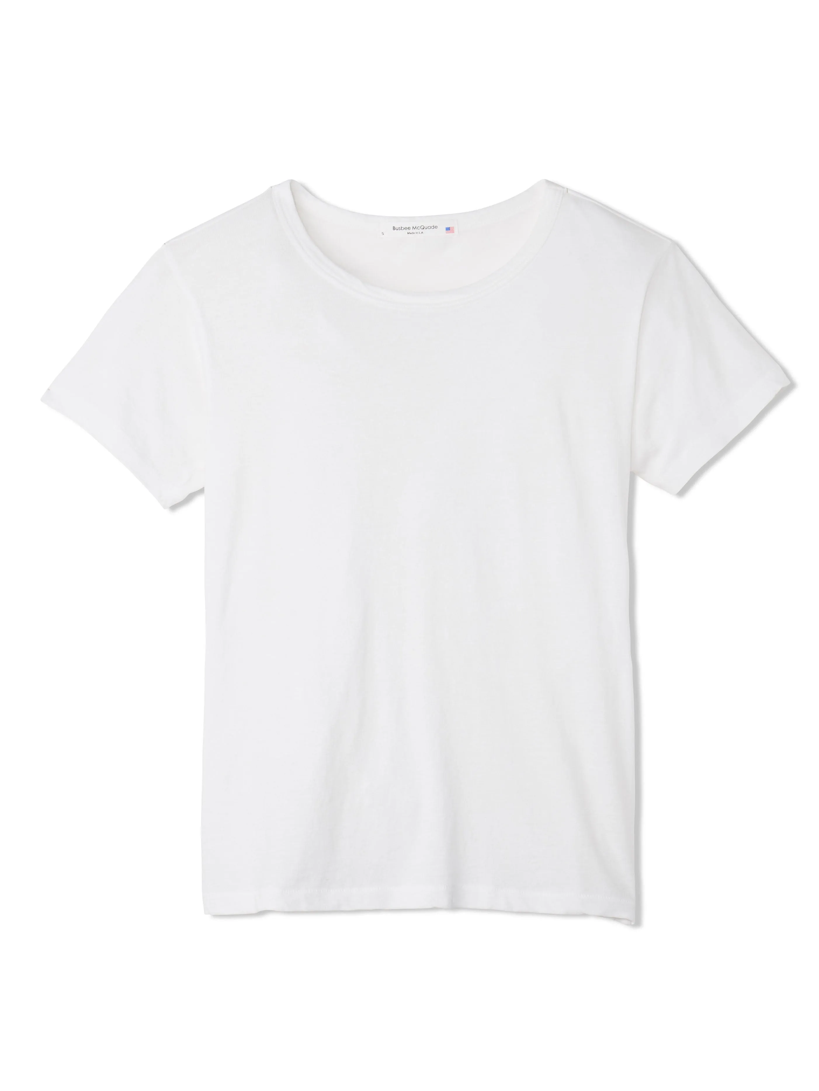 women’s cotton cashmere tee - white