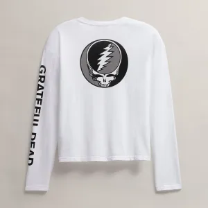 Women's Grateful Dead Long Sleeve - White/Black