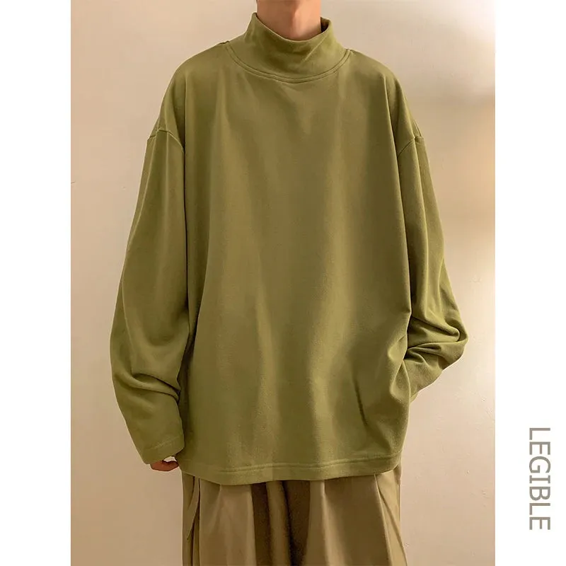 Women's Long Sleeve Turtleneck T-Shirt  Oversized Tees Casual T-Shirt for Teens School