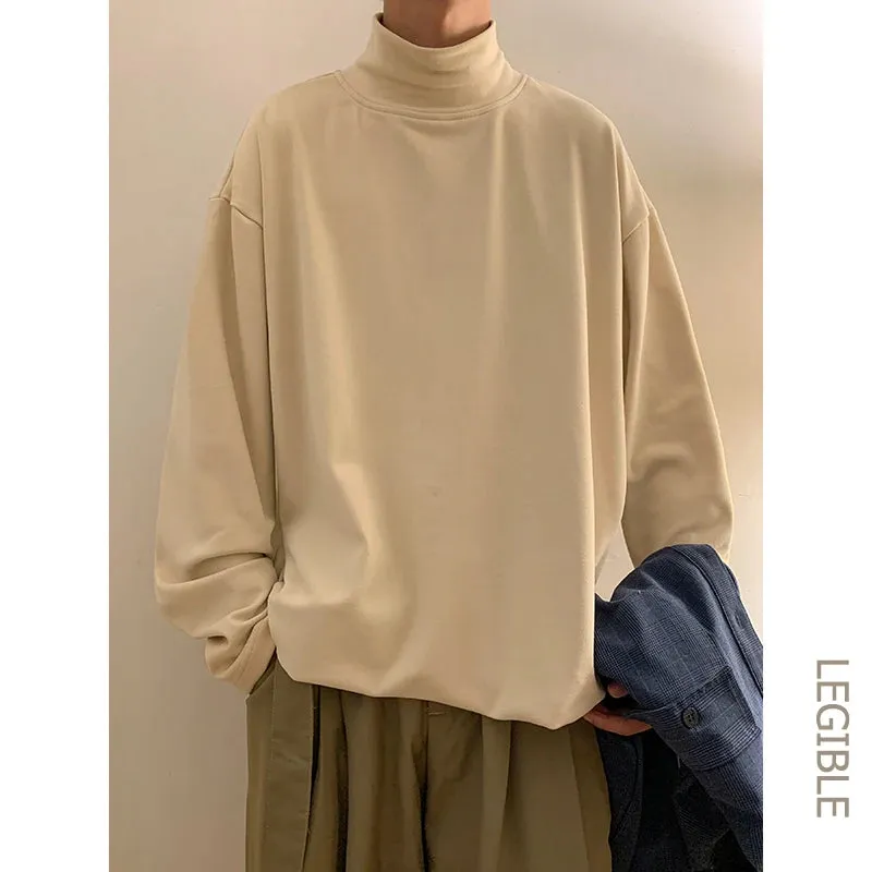 Women's Long Sleeve Turtleneck T-Shirt  Oversized Tees Casual T-Shirt for Teens School