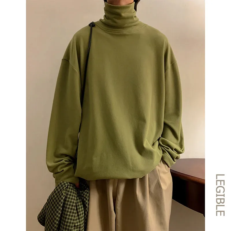 Women's Long Sleeve Turtleneck T-Shirt  Oversized Tees Casual T-Shirt for Teens School