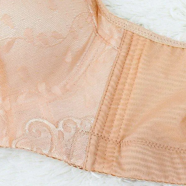 Women's Plus Size Big Cups Wireless Push Up Bra
