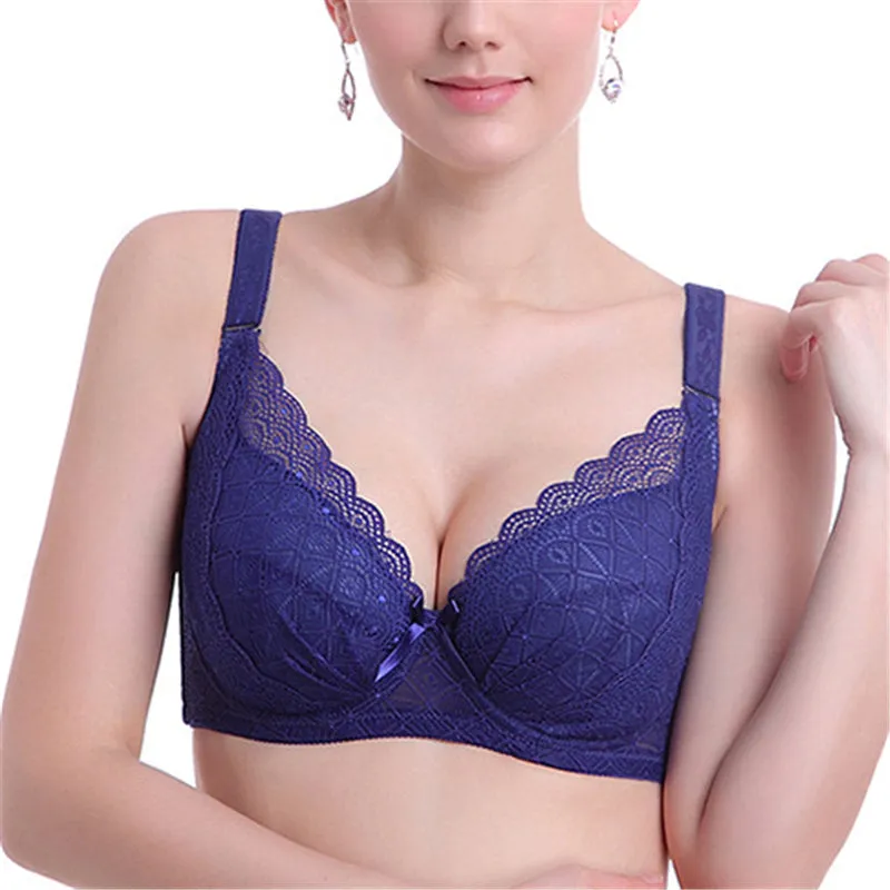 Women's Plus Size Minimizer Busty Lace Bras - Nude