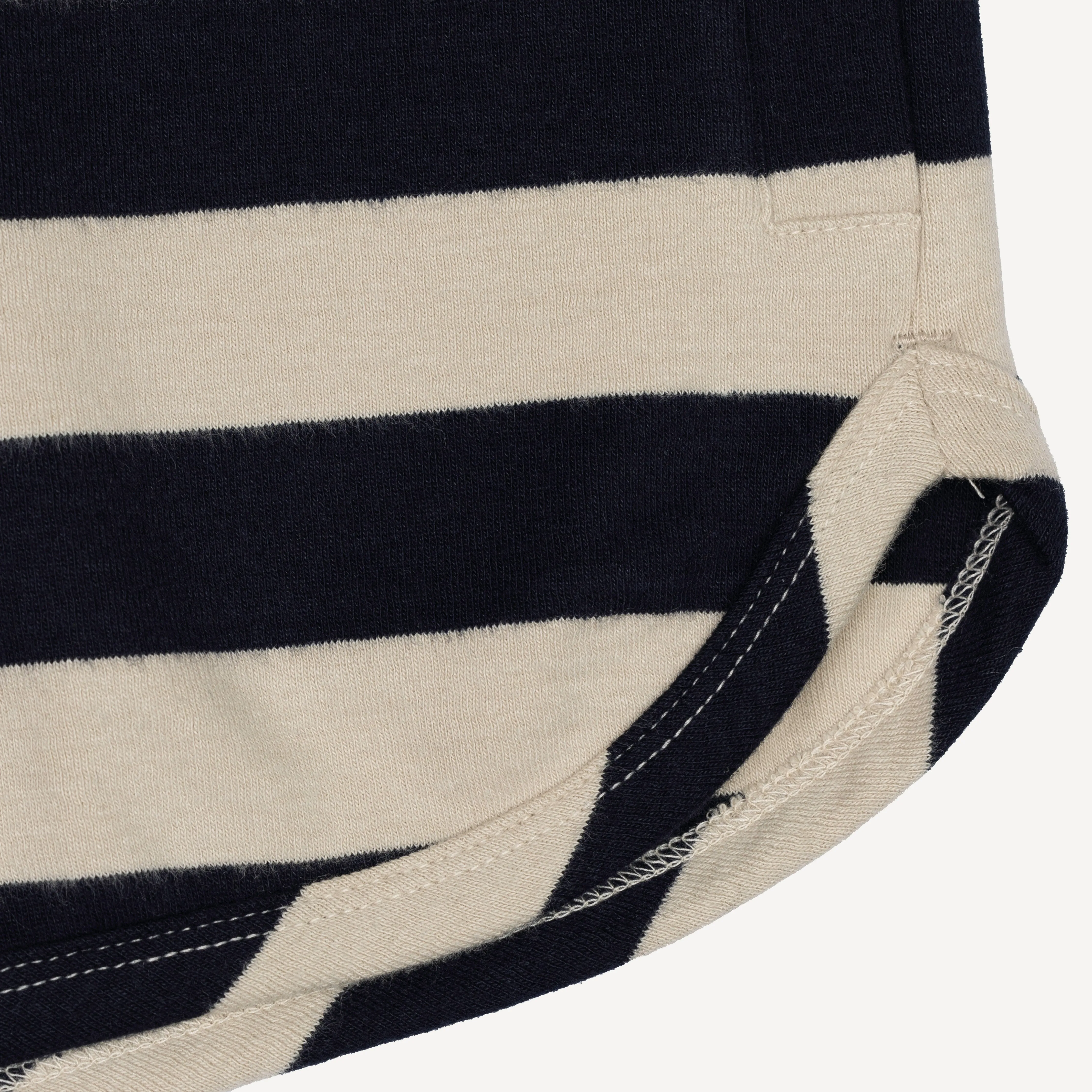 Womens Stripe Dolphin Shorts - Night Sky / Fog