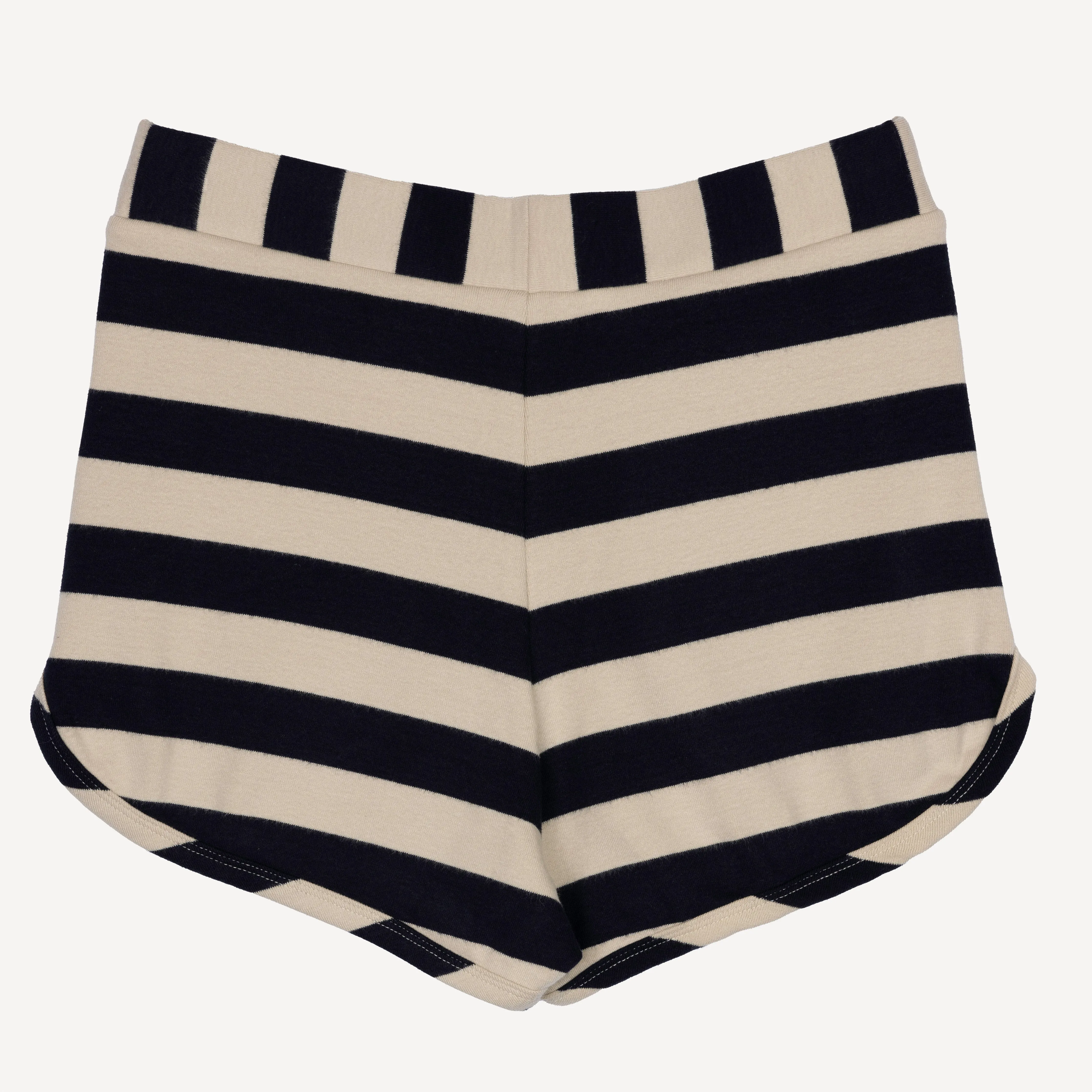 Womens Stripe Dolphin Shorts - Night Sky / Fog