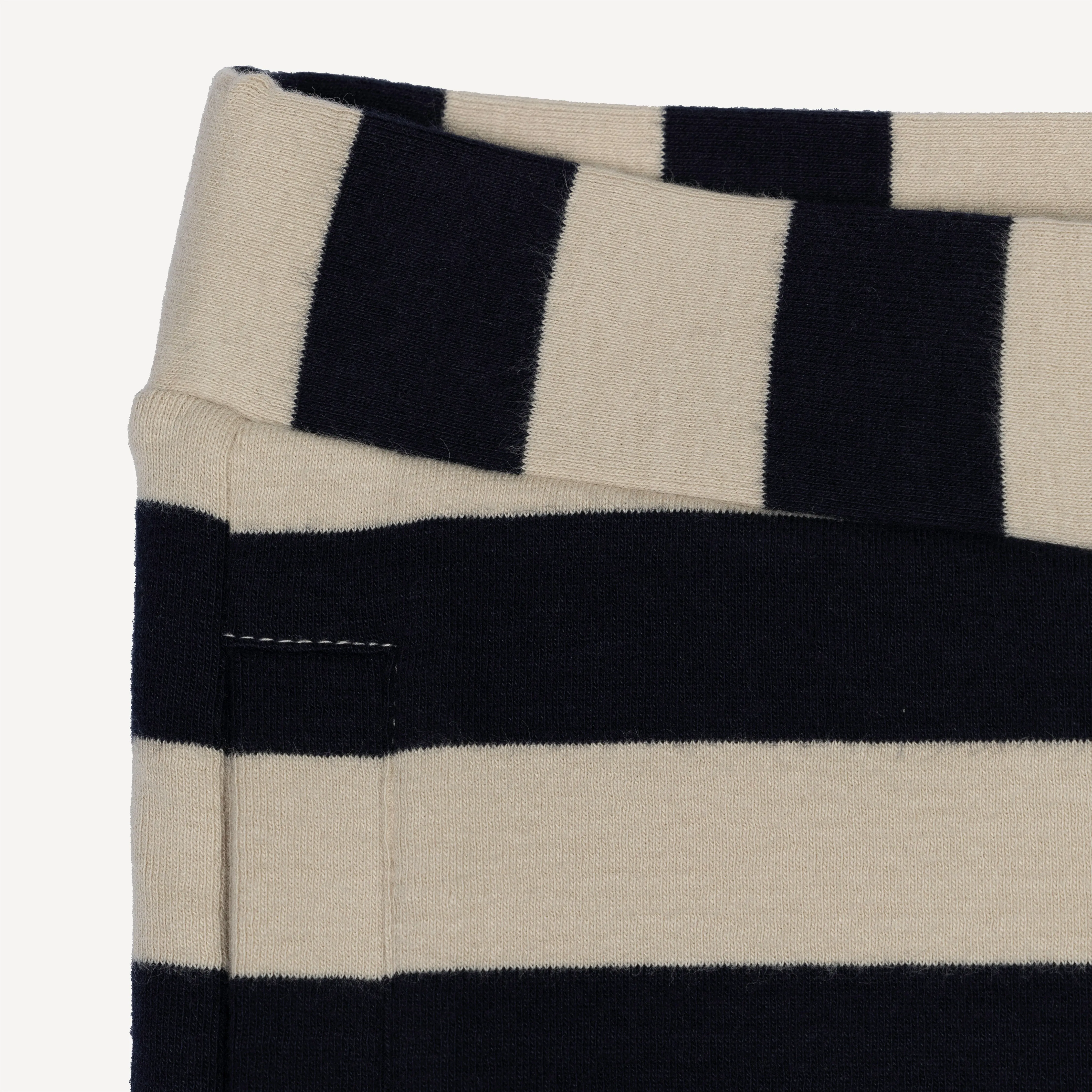 Womens Stripe Dolphin Shorts - Night Sky / Fog