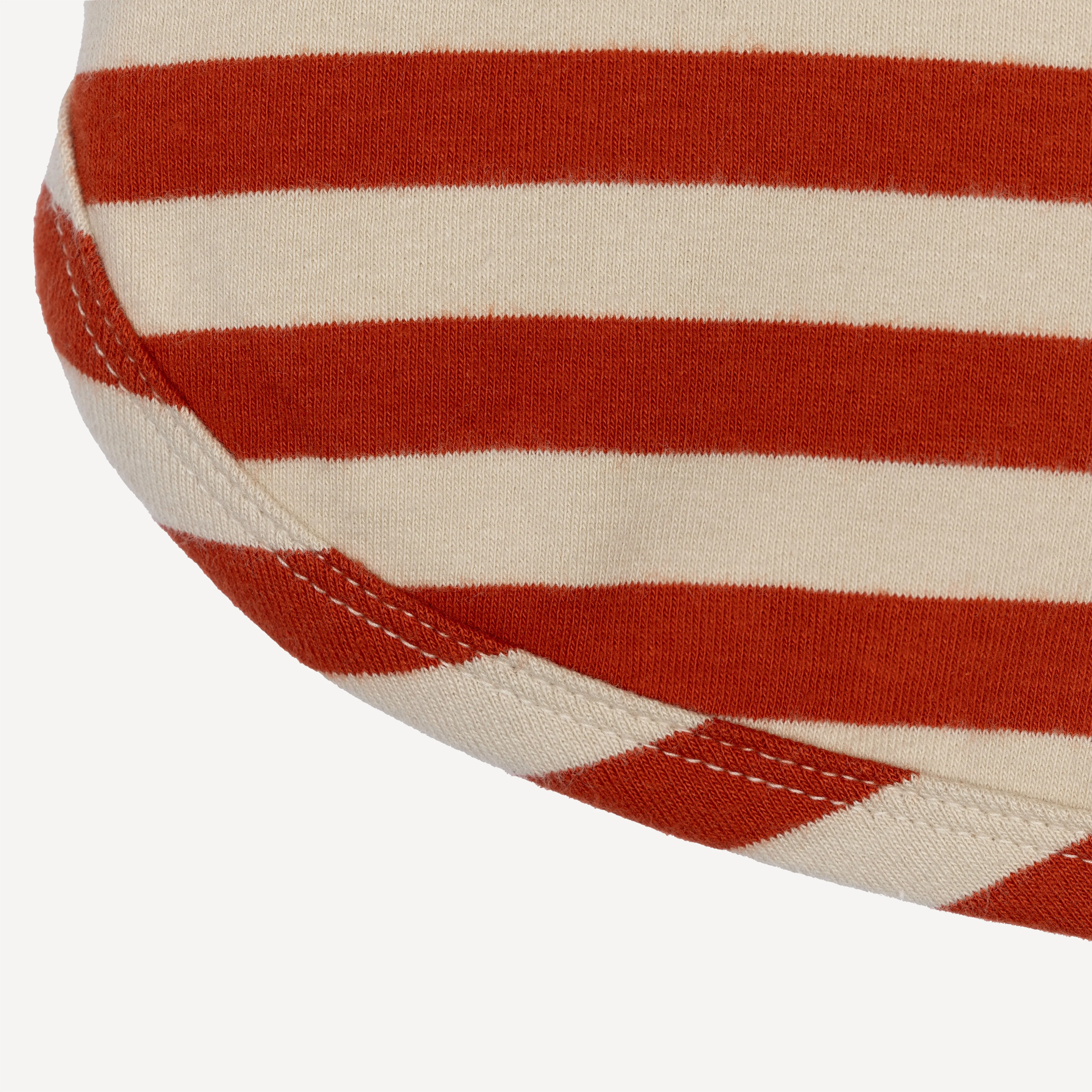 Womens Stripe Dolphin Shorts - Rooibos Tea / Fog