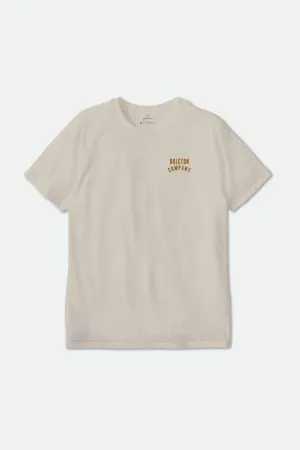 Woodburn Short Sleeve Standard Tee Cream/Golden Brown