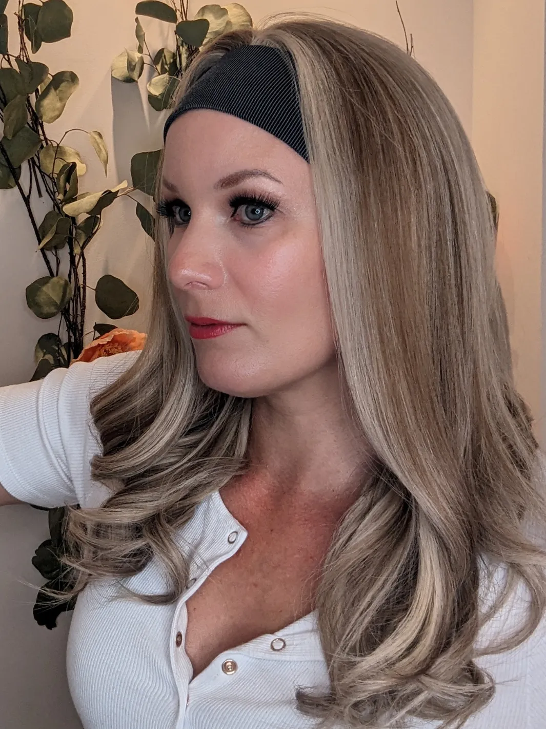 Workout Wig Human Hair | Beige Blonde | Hand-Tied