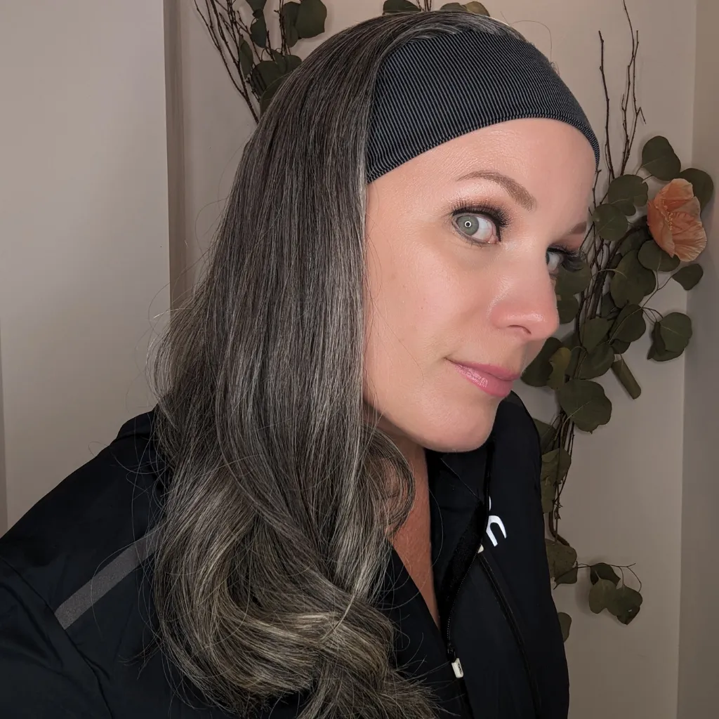 Workout Wig Human Hair | Dark Grey | Hand-Tied