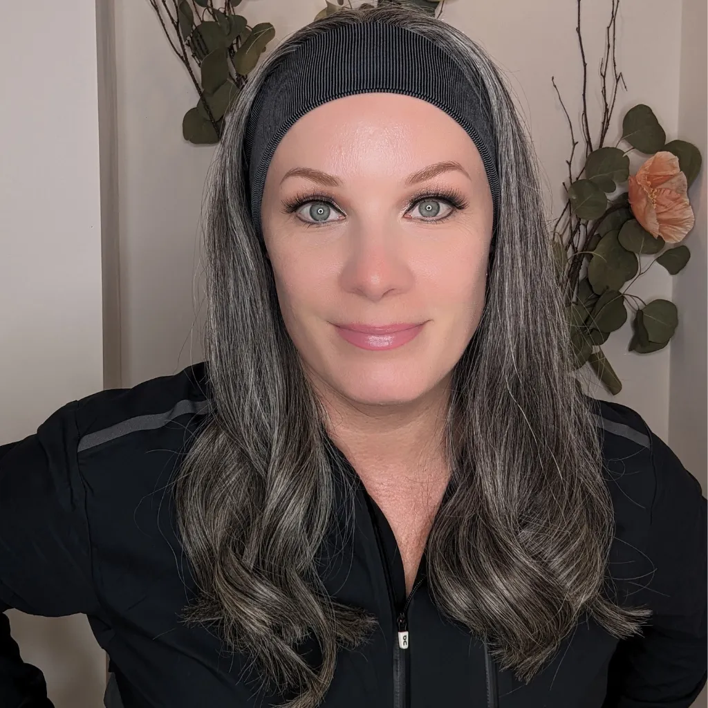 Workout Wig Human Hair | Dark Grey | Hand-Tied