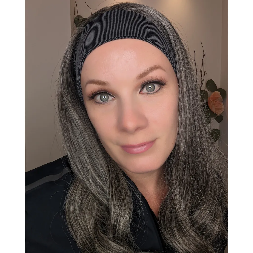 Workout Wig Human Hair | Dark Grey | Hand-Tied